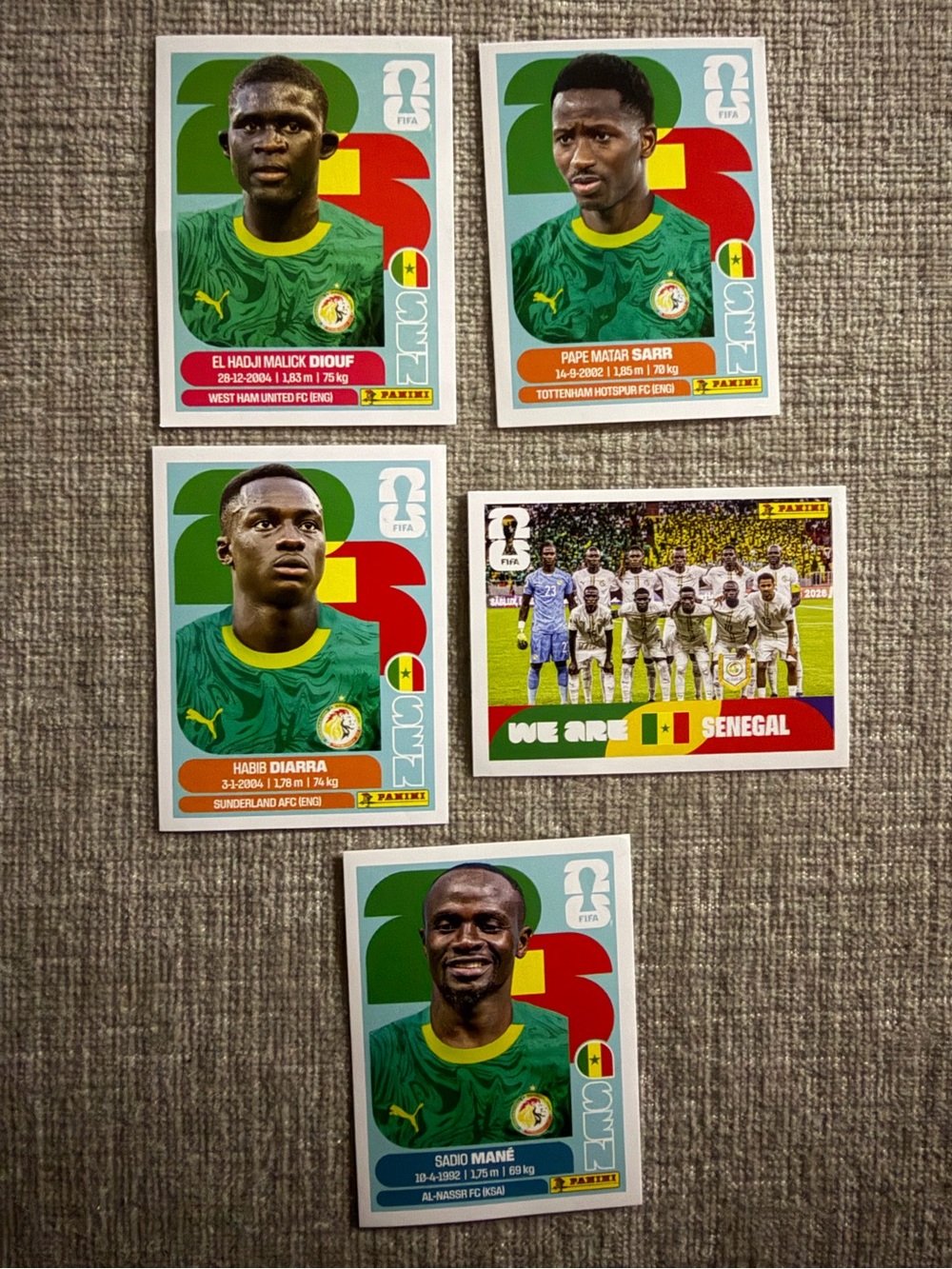 Senegal FIFA Stickers